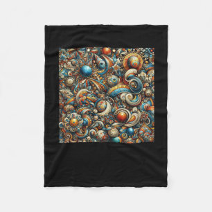The Imagination Is Endless. Sticker Fleece Blanket