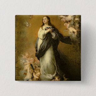 The Immaculate Conception 15 Cm Square Badge