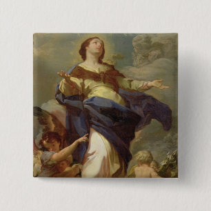 The Immaculate Conception 2 15 Cm Square Badge