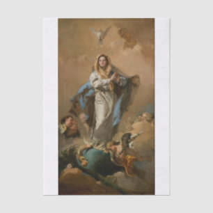 The Immaculate Conception by Giovanni Tiepolo Tissue Paper