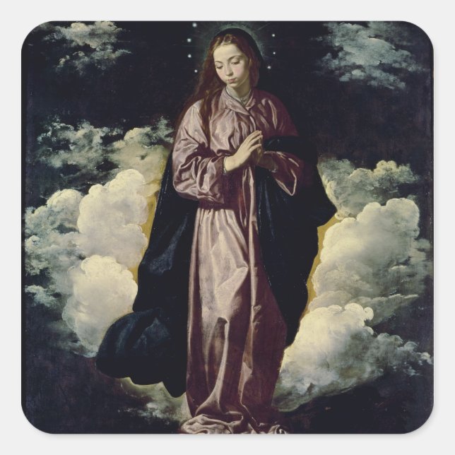 The Immaculate Conception, c.1618 Square Sticker (Front)