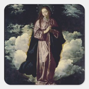 The Immaculate Conception, c.1618 Square Sticker