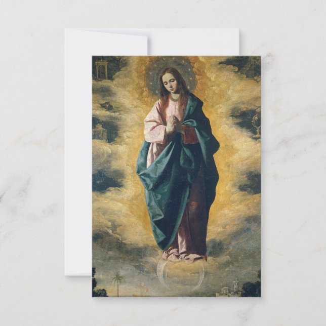 The Immaculate Conception Holy Card | Ave Maria (Front)