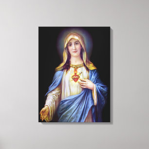The Immaculate Heart of Mary Canvas Print