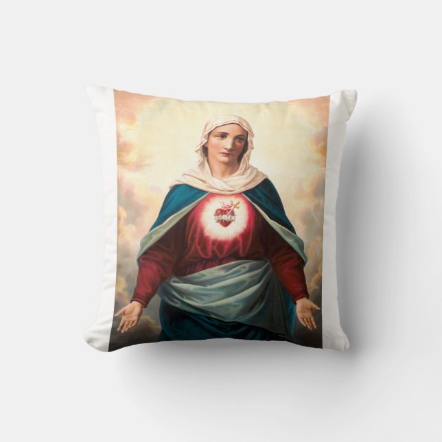 The Immaculate Heart of Mary Cushion (Front)