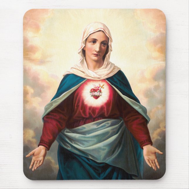The Immaculate Heart of Mary Mouse Pad (Front)