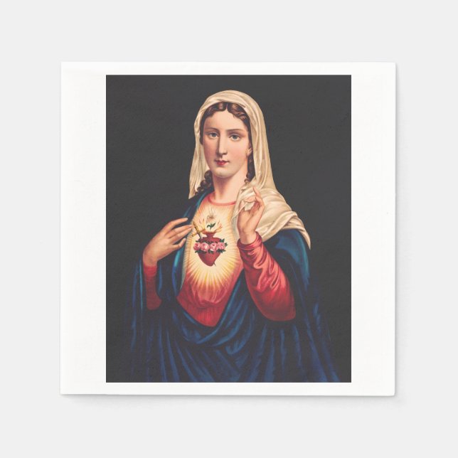 The Immaculate Heart of Mary Napkin (Front)