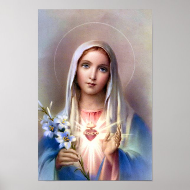 The Immaculate Heart of Mary poster (Front)