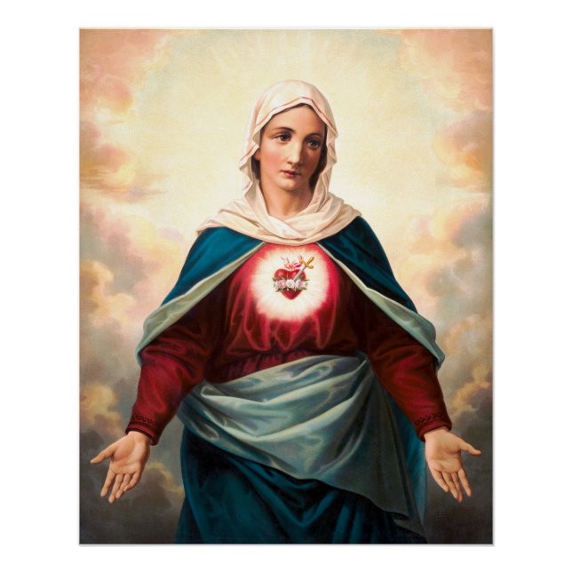 The Immaculate Heart of Mary Poster (Front)