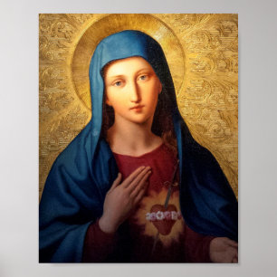 The Immaculate Heart Of Mary Poster