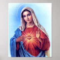 The Immaculate Heart of Mary Poster
