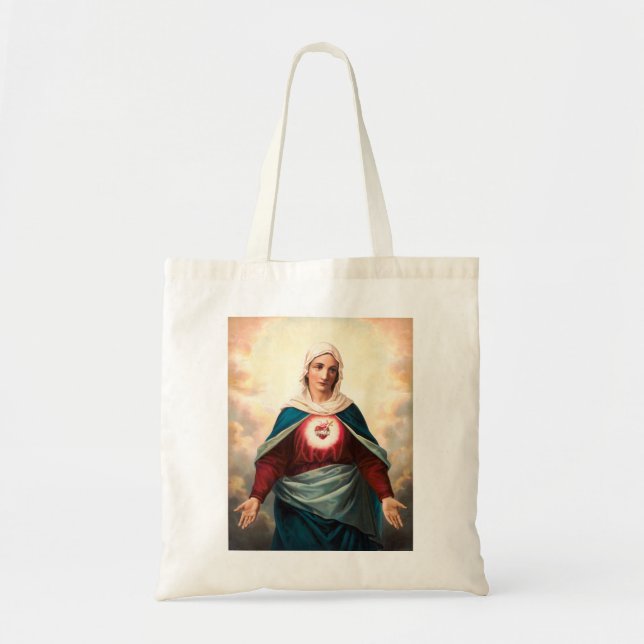 The Immaculate Heart of Mary Tote Bag (Front)