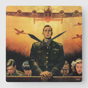 The Immortal Harpy Square Wall Clock