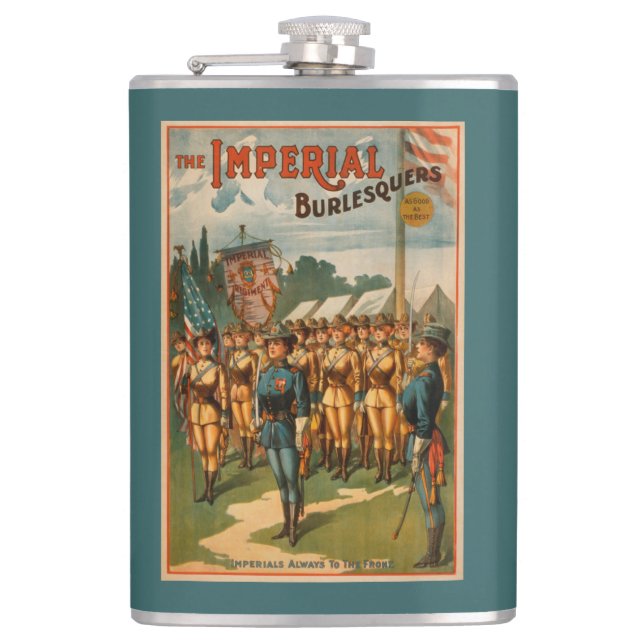 The Imperial Burlesquers Female Soldiers Play Hip Flask (Front)
