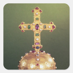 The Imperial Orb Of the Holy Roman Emperors Square Sticker