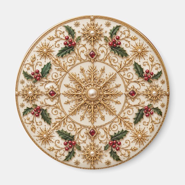 The Imperial Winter Mandala Magnet (Front)