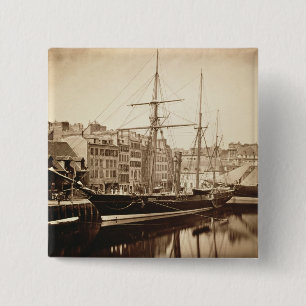 The Imperial Yacht 'La Reine Hortense' at Le Havre 15 Cm Square Badge