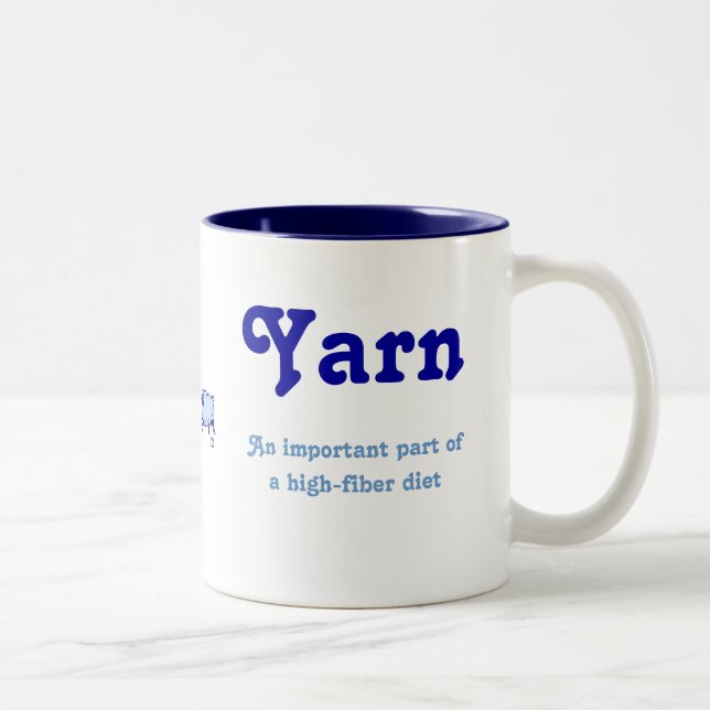The importance of yarn Two-Tone coffee mug (Right)