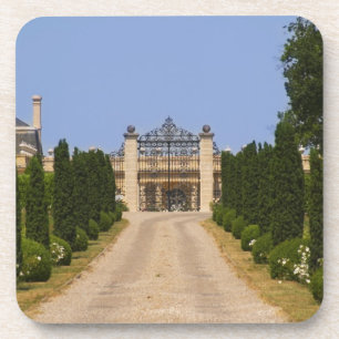 The imposing entrance to Chateau Haut Sarpe, the Coaster
