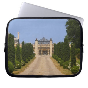The imposing entrance to Chateau Haut Sarpe, the Laptop Sleeve