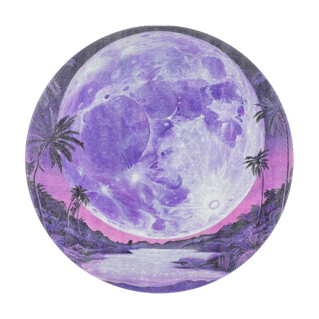 "the Impossible Moon"- Cutting Board (Front)