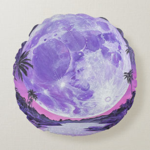 "the Impossible Moon"- Round Cushion