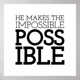 The Impossible to Possible Gospel Sayings Aestheti Poster