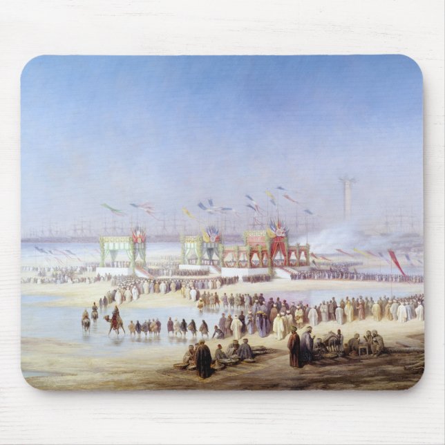 The Inauguration of the Suez Canal Mouse Pad (Front)