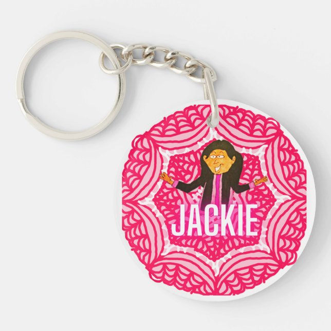 The Incredible 5 Jackie by Jenn Webster Key Ring (Front)