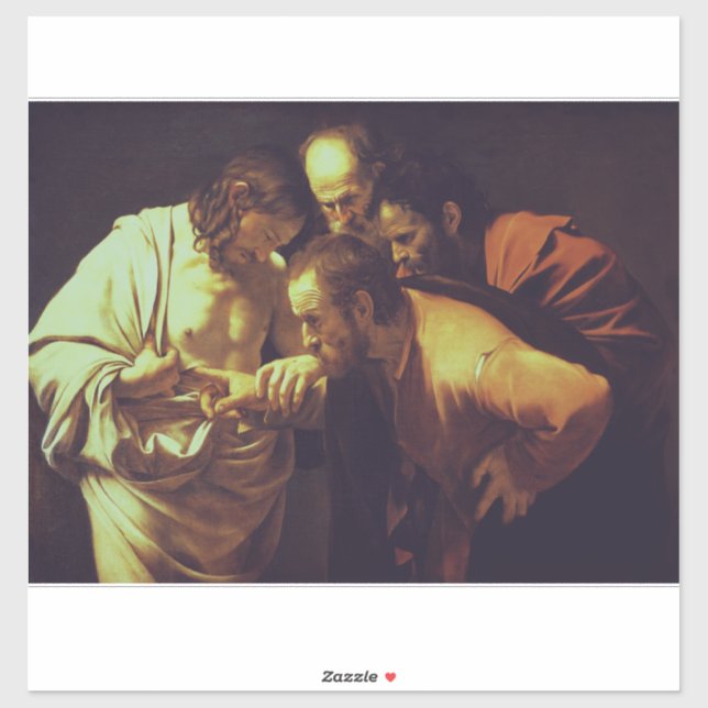 The Incredulity of Saint Thomas by Caravaggio (Sheet)