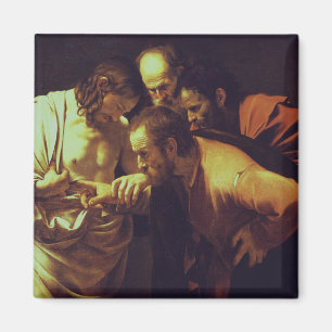 The Incredulity of Saint Thomas by Caravaggio Magnet