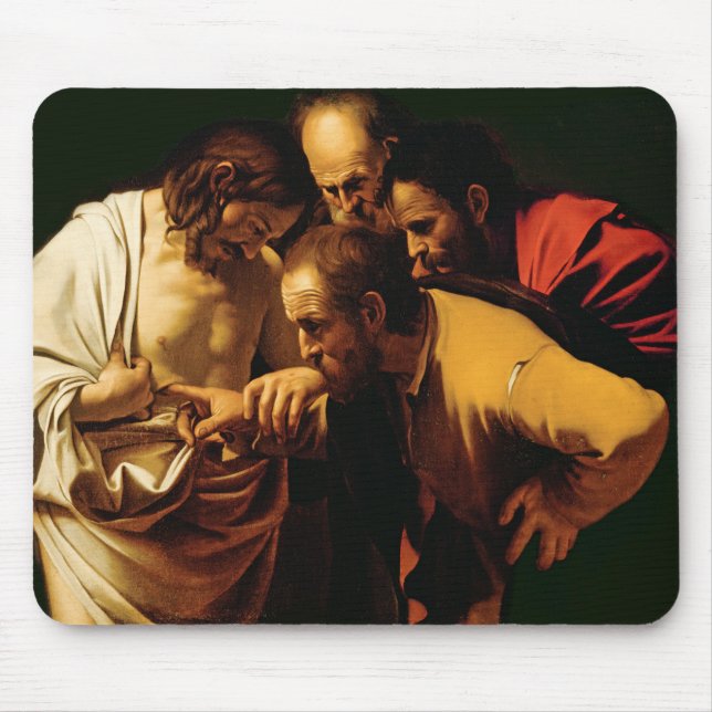 The Incredulity of St. Thomas, 1602-03 Mouse Pad (Front)