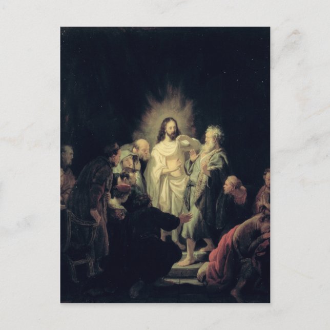 The Incredulity of St. Thomas Postcard (Front)