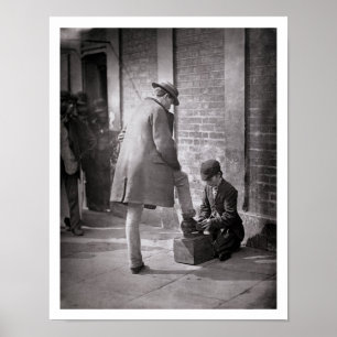 The Independent Shoe Black, from 'Street Life in L Poster