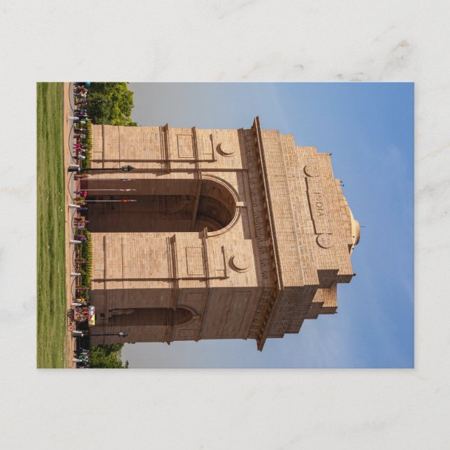 The India Gate in New Delhi Postcard (Front)