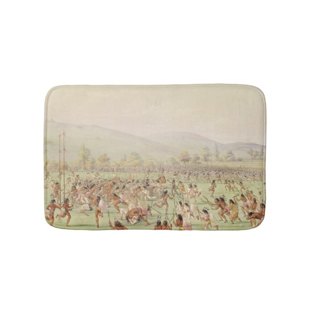 The Indian Ball Game, c.1832 Bath Mat (Front)