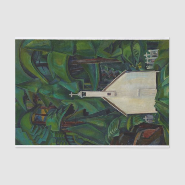The Indian Church by Emily Carr Tissue Paper (Front)