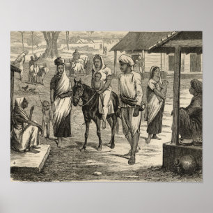 The Indian Famine Poster