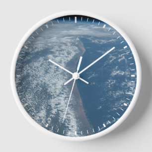 The Indian Ocean Coastline Of Kenya And Somalia. Clock