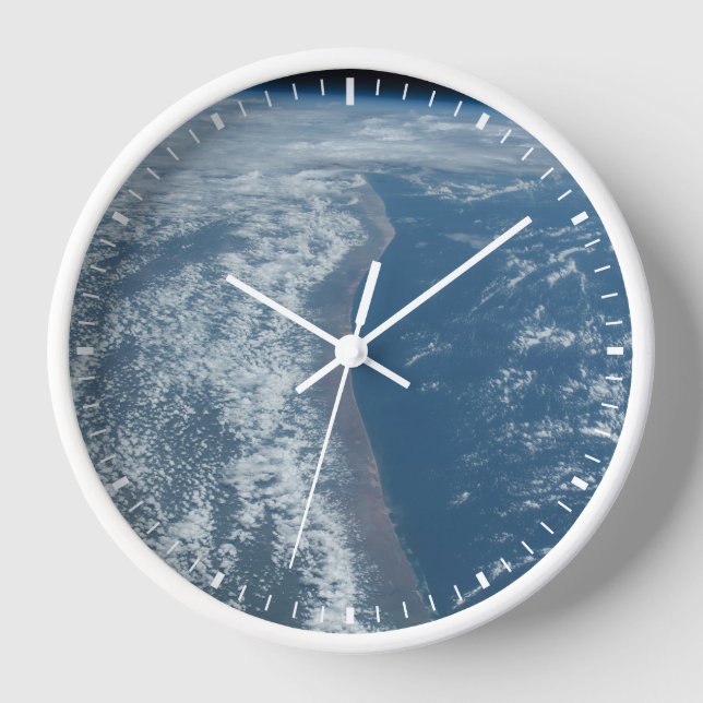 The Indian Ocean Coastline Of Kenya And Somalia. Clock (Front)