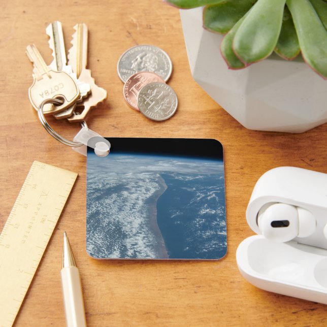 The Indian Ocean Coastline Of Kenya And Somalia. Key Ring (Desk)