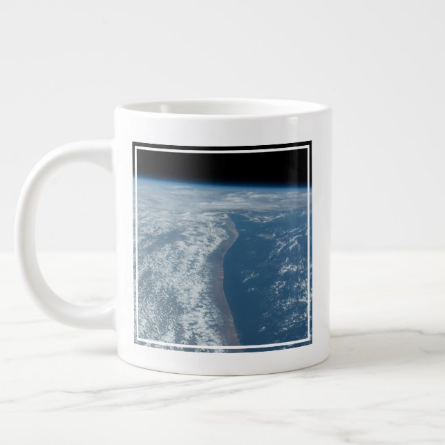 The Indian Ocean Coastline Of Kenya And Somalia. Large Coffee Mug (Left)