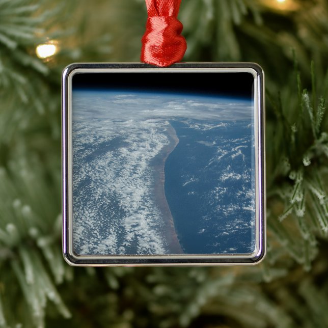 The Indian Ocean Coastline Of Kenya And Somalia. Metal Ornament (Tree)