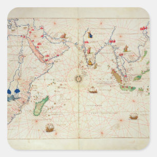 The Indian Ocean Square Sticker