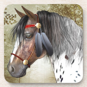 The Indian Pony Cork Coaster