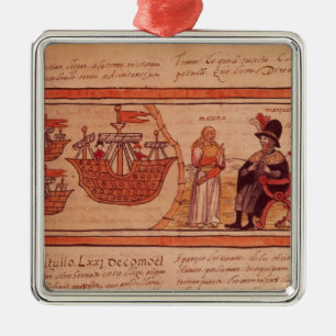 The Indian princess Malinche or Dona Marina Metal Ornament