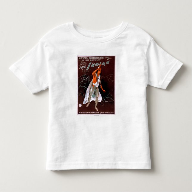 "The Indian" - Red Feather, Chief of the Toddler T-Shirt (Front)