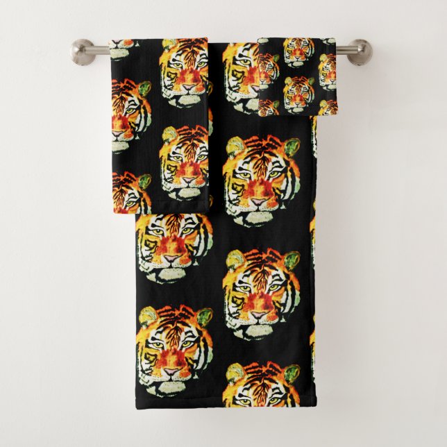 THE INDIAN TIGER  BATH TOWEL SET (Insitu)