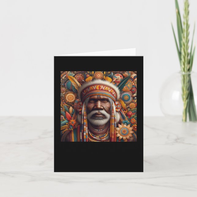 The Indigenous Australian Aboriginal Sticker  Card (Front)