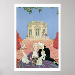 The Indolents,  illustration for 'Fetes Galantes' Poster